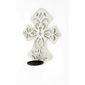 Decoracion Traditional Wooden Cross Candle Holder Sconce DE3698965